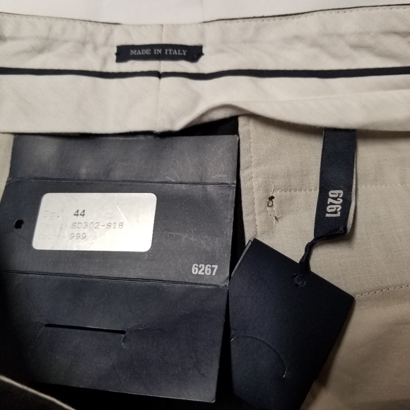 6267 Black Wool Trousers, Size 44 (US 8), New with Detached Tags  - Picture 8 of 10